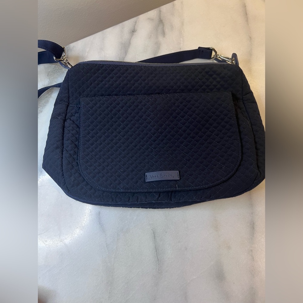 Vera Bradley Navy Blue quilted cross body bag by Very Bradley. - Picture 2 of 10